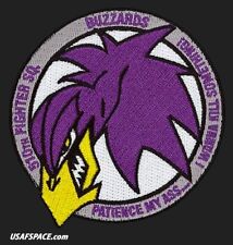 USAF 510th FIGHTER SQUADRON - PATIENCE MY ASS -Aviano AB, Italy- ORIGINAL PATCH picture