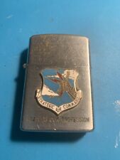 VINTAGE USAF SAC STRATEGIC AIR COMMAND ENAMEL BADGE ROTHCO MILITARY LIGHTER picture