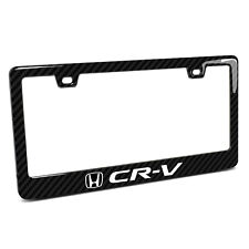 Honda CR-V Black Real 3K Carbon Fiber Finish ABS Plastic License Plate Frame picture