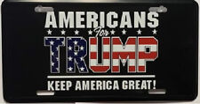 AMERICANS FOR TRUMP 2024 Aluminum Embossed License Plate picture