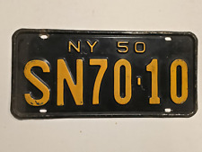 1950 New York license plate SN70-10 - Vintage-Man Cave-Decor-Garage-Shop picture