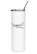 Beechcraft Queen Air Stainless Steel Water Tumbler with straw - 20oz. picture