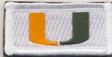 UNIVERSITY OF MIAMI ROTC FSS FLIGHT SUIT SLEEVE HOOK LOOP EMBROIDERED PATCH picture