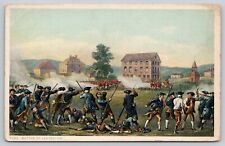 Postcard MA Lexington Battle Of Lexington WB UNP A17 picture