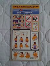 Philippine Airlines Airbus A340-300/A330-300 Rev 01 OCT 2007  Safety Card picture
