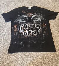 Harley-Davidson AOP All Over Print Eagles Mens Shirt Size XL picture