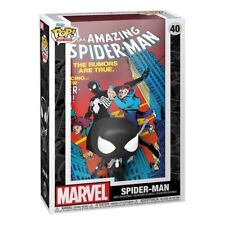 Funko Comic Covers Marvel Amazing Spiderman Issue 252 Black Suit Pop Figure picture