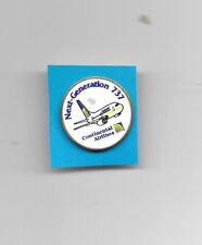 Continental Airlines Next Generation 737 Lapel Pin, 1in diameter picture