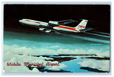 1978 TWA Superjets Wichita Municipal Airport KS Vintage Posted Postcard picture