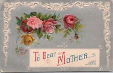 1910s MOTHER'S DAY Embossed Greetings Postcard 