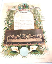 Birth Baptism Certificate  1885 15.5