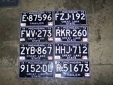 Expired Lot of 8 Michigan License Plates Auto Tags old vintage picture