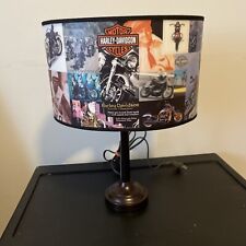 Vintage Oval Harley Davidson Lamp Motorcycle Heritage Collage Biker 11.5” picture