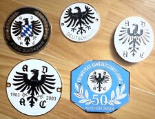 Car badges - Adac German Badges set of 5pcs Mg Jaguar Triumph Audi Vw Porsche Bm picture