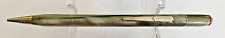 VINTAGE AMERICAN MECHANICAL PENCIL, GREEN MARBLED & CHROME TRIM, 1950'S, 0.9MM picture