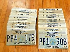 50 Mississippi Guitar License Plates - Craft Condition  picture