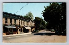 Cherry Valley NY-New York, Upper Part of Business District, Vintage Postcard picture