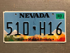 NEVADA LICENSE PLATE EMBOSSED HOME MEANS NEVADA RANDOM LETTERS/NUMBERS COOL😎 picture