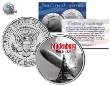 HINDENBURG LZ-129 AIRSHIP DISASTER * May 6, 1937 * JFK Kennedy Half Dollar Coin picture