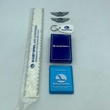 Mixed Lot of 6 Vintage Eastern Airlines NEW  Cards Ruler Wings Mirror Keychain picture