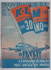 Vintage K.L.M. ROYAL DUTCH AIRLINES 1949 30th Anniversary Brochure picture