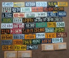 1953 / 1954 Wheaties Cereal Miniature Mini Bike State Metal License Plate Tag picture