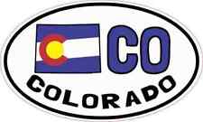 5X3 Oval CO Colorado Sticker Luggage Decal Car Truck Bumper Cup Tumbler Stickers picture