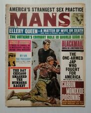 MAN'S MAGAZINE Oct 1963 Mens Pulp Fiction Magazine War Stories Entertainment picture
