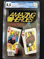 Amazing Heroes #154 CGC 8.5 White Pages 1988 Early Adam Hughes Cover picture