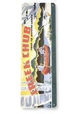 CREEK CHUB 6x18 INCH TIN SIGN FINE FISHING TACKLE CATCH FISH LURE BASS  picture