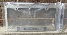 NEW Rolls-Royce Owners Club RROC Silver License Plate Frame Rare MEMBERS ONLY picture