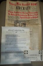 Antique Omaha Aircraft Career Mailing-1936 Morton Aircraft Corporation picture