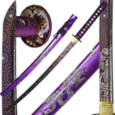 1045/1060 Full Handmade Hand Forged Japanese Katana Authentic Sword picture