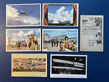 7 Airplanes Greetings Antique & Vintage Postcards. 4 set American Airlines picture
