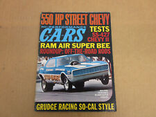 HI-PERFORMANCE CARS magazine March 1969 drag race muscle Chevy II Super Bee picture