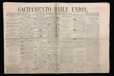 SACRAMENTO DAILY UNION : JUNE 4th 1874 VINTAGE PAPER POST CIVIL WAR ERA picture