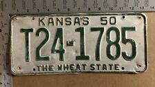1950 Kansas truck license plate T24-1785 YOM DMV WIDE version L397 picture