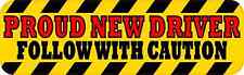 10x3 Proud New Driver Bumper Sticker Vinyl Vehicle Window Decal Caution Stickers picture