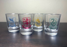 2 Oz. Shotglass Set of 4 Harry Potter Hogwarts Logo Designs picture