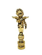 Lamp Finial-CHERUB-Polished Brass Finish, Highly detailed metal casting-FS picture