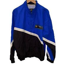 CSX Train Jacket Men Large Nylon Windbreaker Coat K-Products Vintage Made in USA picture