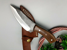 RARE STEEL Custom Handmade Hunting  Boot Camp Knife Micarta Handle & Sheath picture