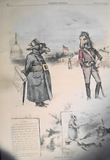 The Ass and the Charger, by Thomas Nast - Harper's Weekly 1879. Hand-colored. picture