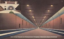 Postcard PA Pennsylvania Turnpike One of the Tunnels Linen Vintage PC b6060 picture
