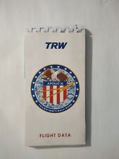 Apollo 16 Flight Data Notebook TRW Press Kit w/ pages for notes NASA picture