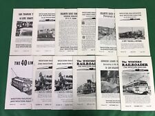 lot of 12, 1976 Western Railroader Magazine, Train Locomotive, Railway picture