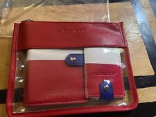 NEW Carnival Leather Passport Holder & Luggage Tag Set -Limited Edition picture