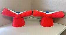 2 Carnival Cruise Line Fun Ship Freddy Funnel Plush Adjustable Party Hats picture