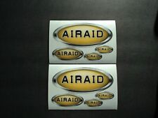 Lot Of 2 Sheets AIRAID Cold Air Intakes Racing Decals Stickers NHRA NASCAR Parts picture