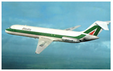Alitalia McDonnell Douglas DC 9 30 Airplane Postcard picture